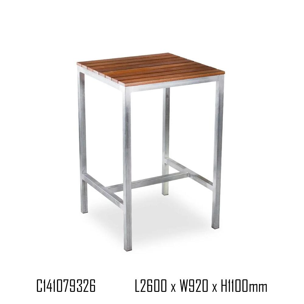 Bar Table - Kyenne Outdoor High Bar Table - Spotted Gum