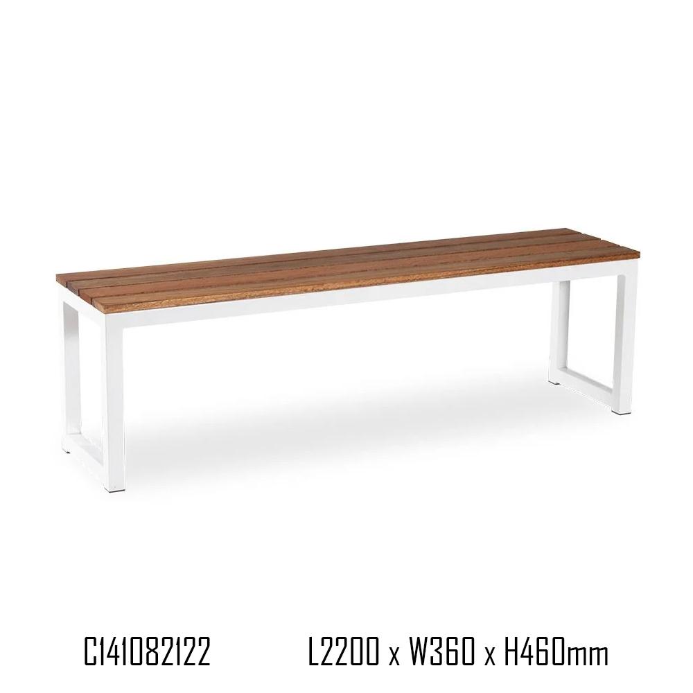Bench Seat - Lilico Box End Outdoor Bench Seat - Spotted Gum