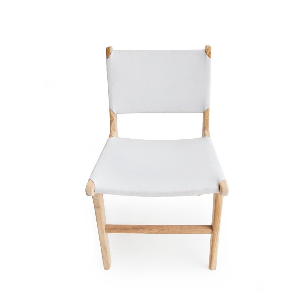 Chairs - Abide Pasadena Leather Side Chair – White