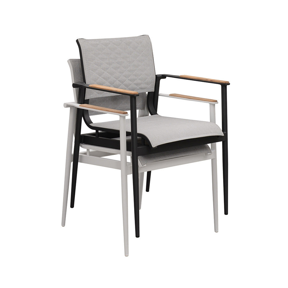 Chairs - California Dining Arm Chair - Charcoal