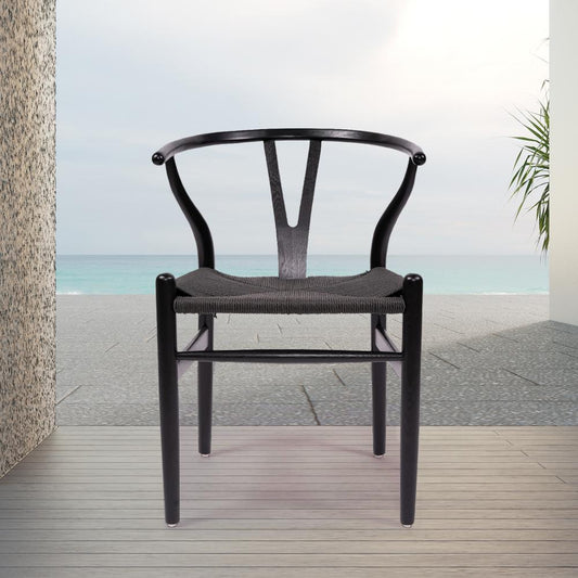 Chairs - Wishbone Designer Replica Chair – Black On Black