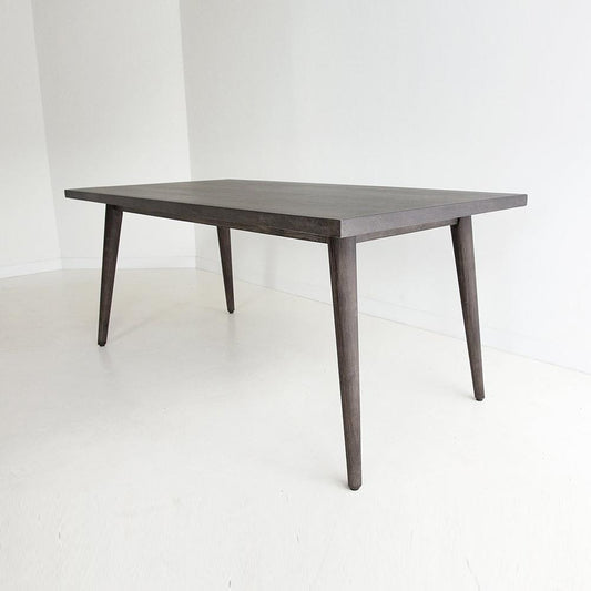 Dining Table - 1.8m Oslo Elkstone Dining Table | Ebony Black With Ebony Acacia Wood Legs