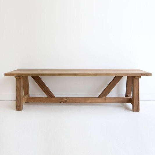 Dining Table - Reclaimed Teak Farmhouse Table – 2.5m