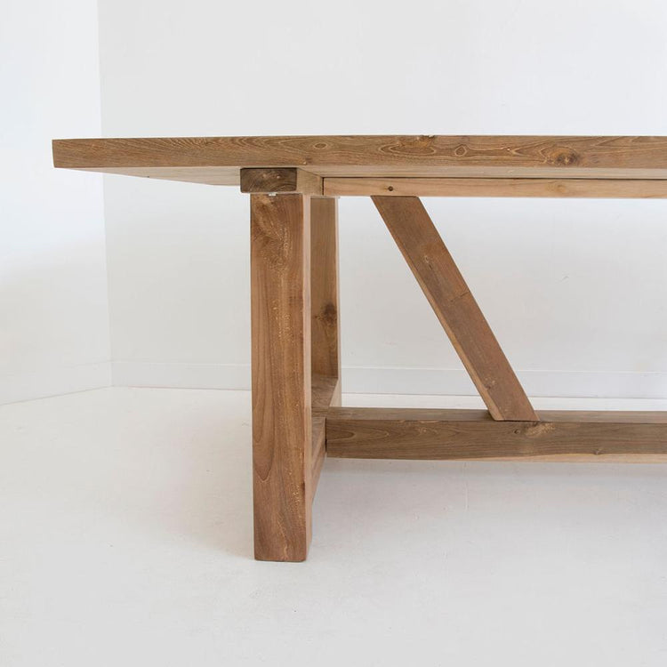 Dining Table - Reclaimed Teak Farmhouse Table – 3.0m