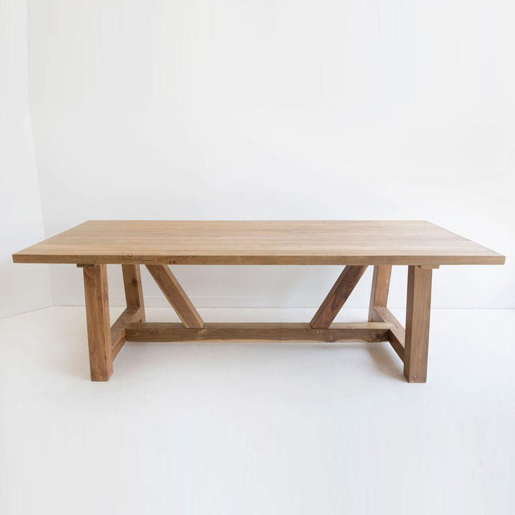 Dining Table - Reclaimed Teak Farmhouse Table – 3.5m
