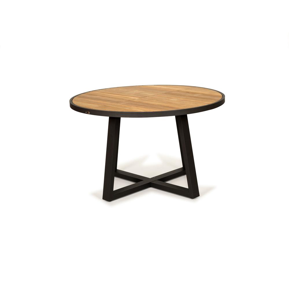 Dining Table - Watego Outdoor Round Dining Table – 1.9m – Black Powder Coated Legs