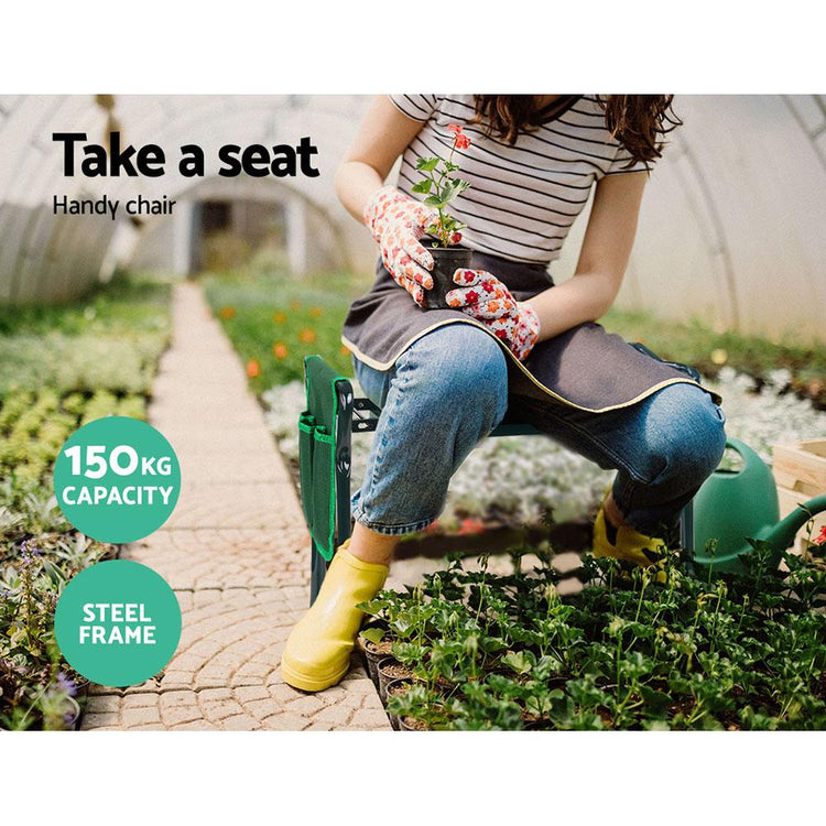 Garden Kneeler Seat Outdoor Bench Knee Pad Foldable