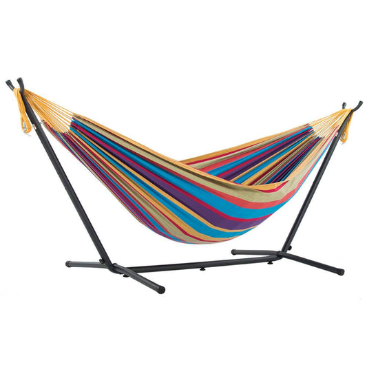 Hammocks - Vivere's Combo - Double Tropical Hammock With Stand (8ft)