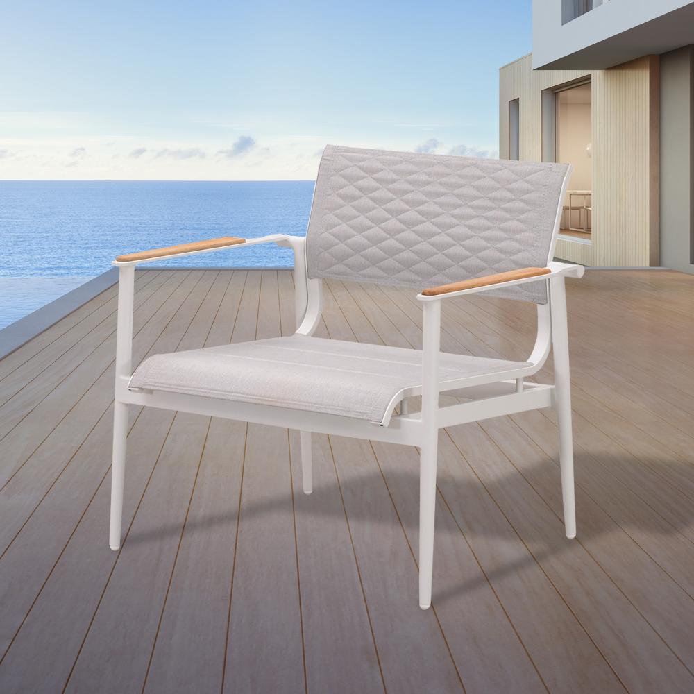 Lounge Chairs - California Club Outdoor Lounge Chair In White