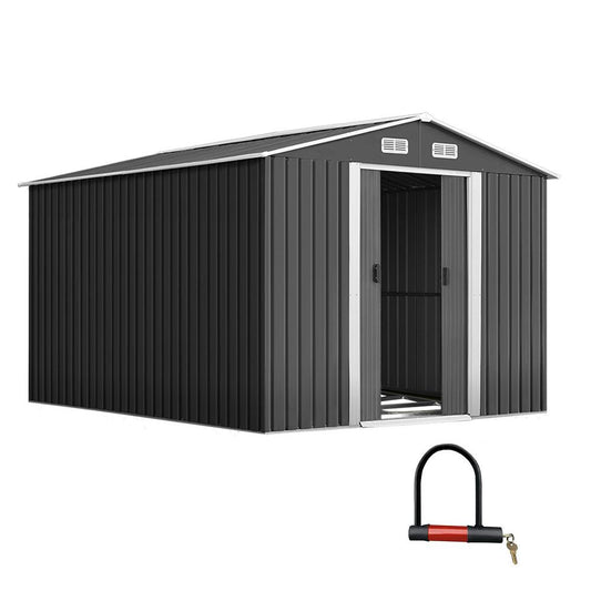 Outdoor Garden Shed 2.6 x 3.89 x 2.02M with Base