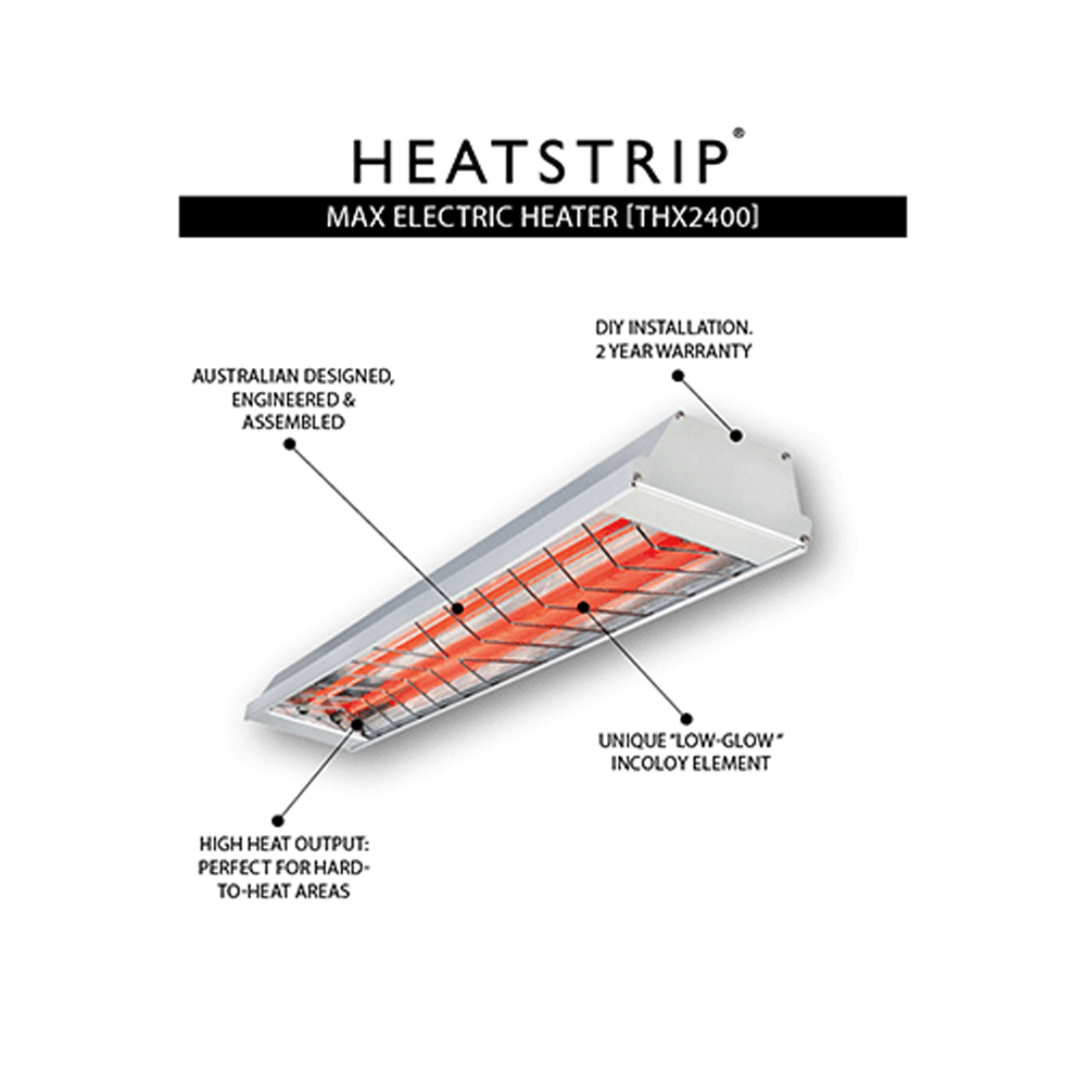 Outdoor Heater - HEATSTRIP Max Electric Heaters & Accessories THX