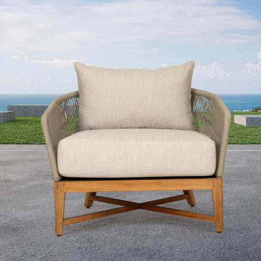 Outdoor Sofa - Bronte Outdoor Sofa – 1 Seater – Light Grey