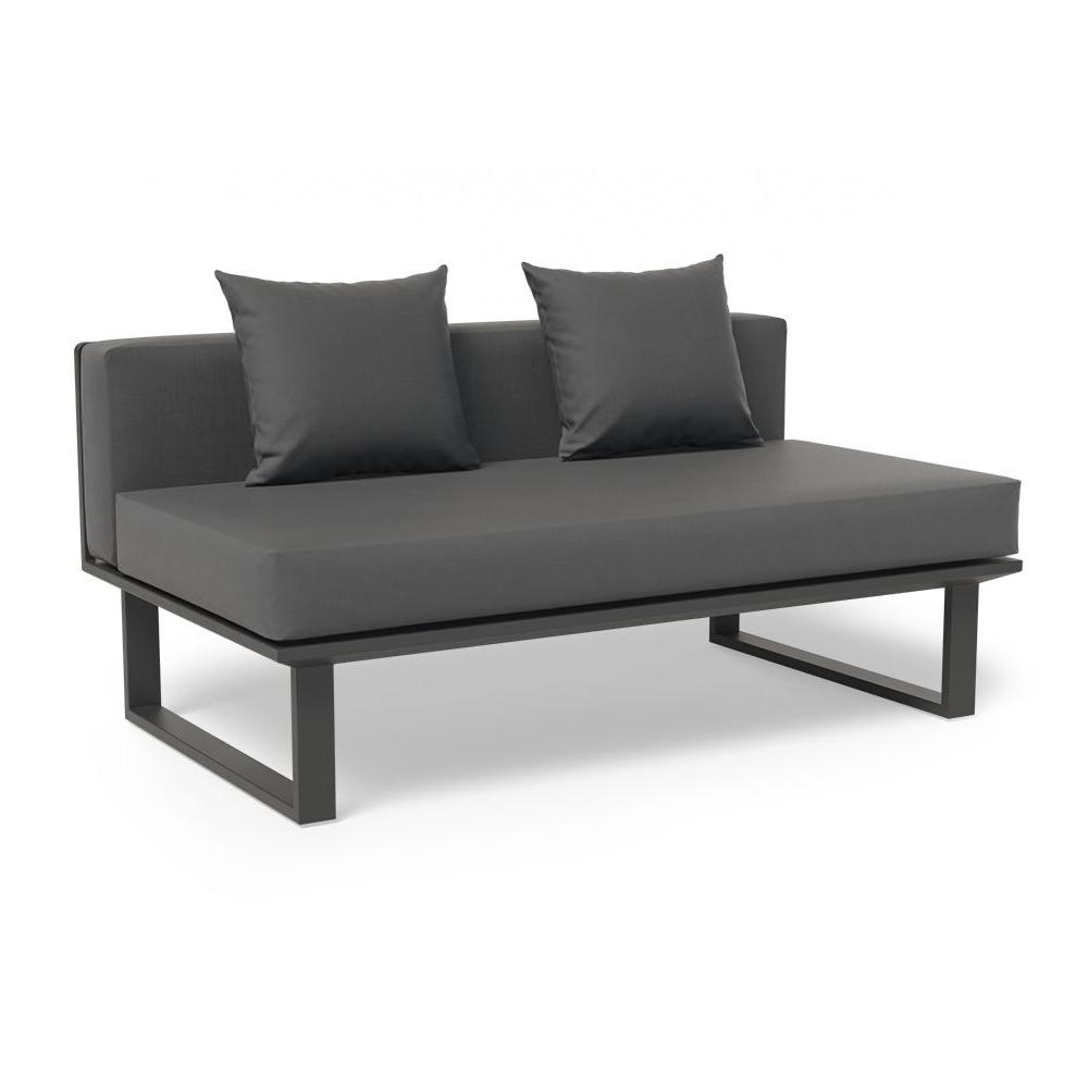 Outdoor Sofa - Vivara Sofa - Charcoal - Modular Section C - No Arm