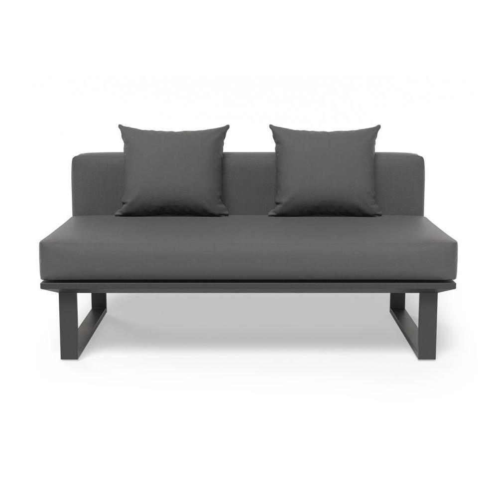Outdoor Sofa - Vivara Sofa - Charcoal - Modular Section C - No Arm