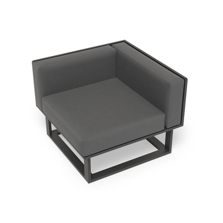 Outdoor Sofa - Vivara Sofa - Charcoal - Modular Section D - Corner