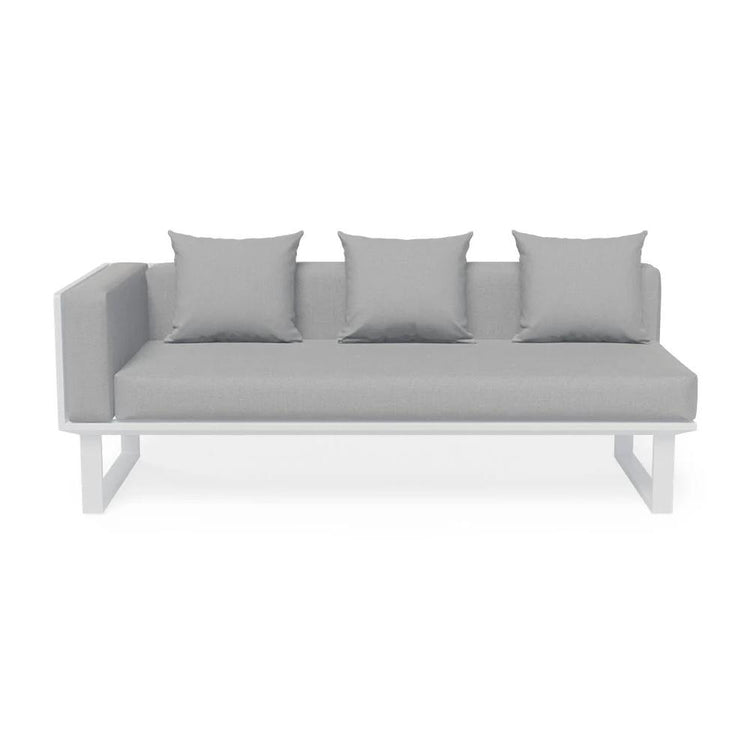 Outdoor Sofa - Vivara Sofa - White - Modular Section A - Left Arm