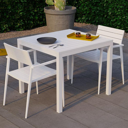 Outdoor Table - Halki Table - Outdoor - 90cm X 90cm - White