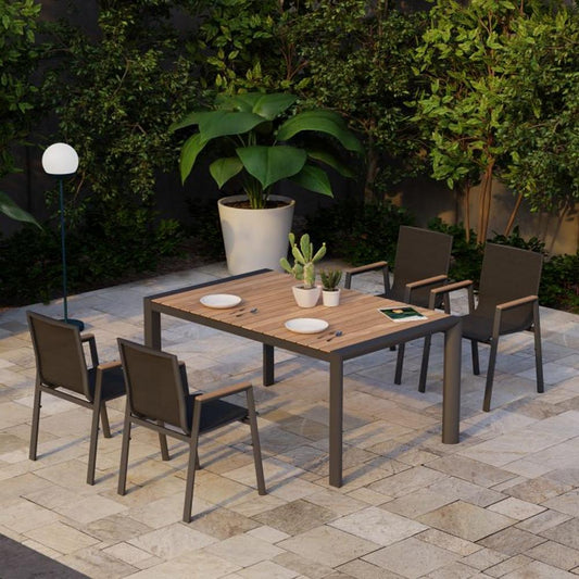 Outdoor Table - Vydel Table - Outdoor - 160cm X 100cm - Charcoal