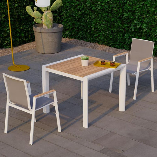 Outdoor Table - Vydel Table - Outdoor - 90cm X 90cm - White